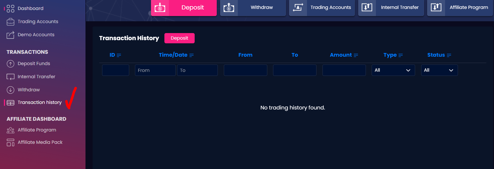 برنامه مشارکت ایگل fx