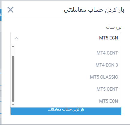 انتخاب حساب ای سی ان لایت فارکس