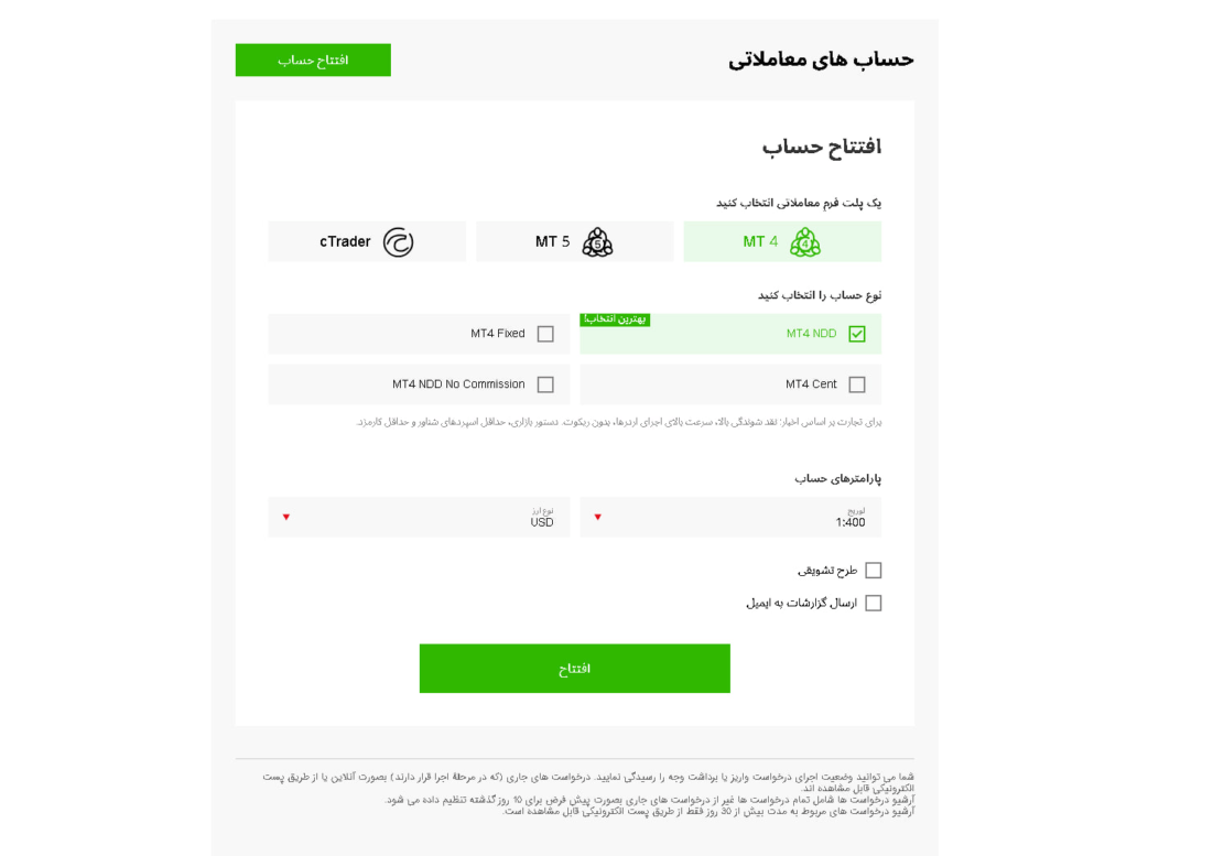 حساب های بروکر فیبوگروپ