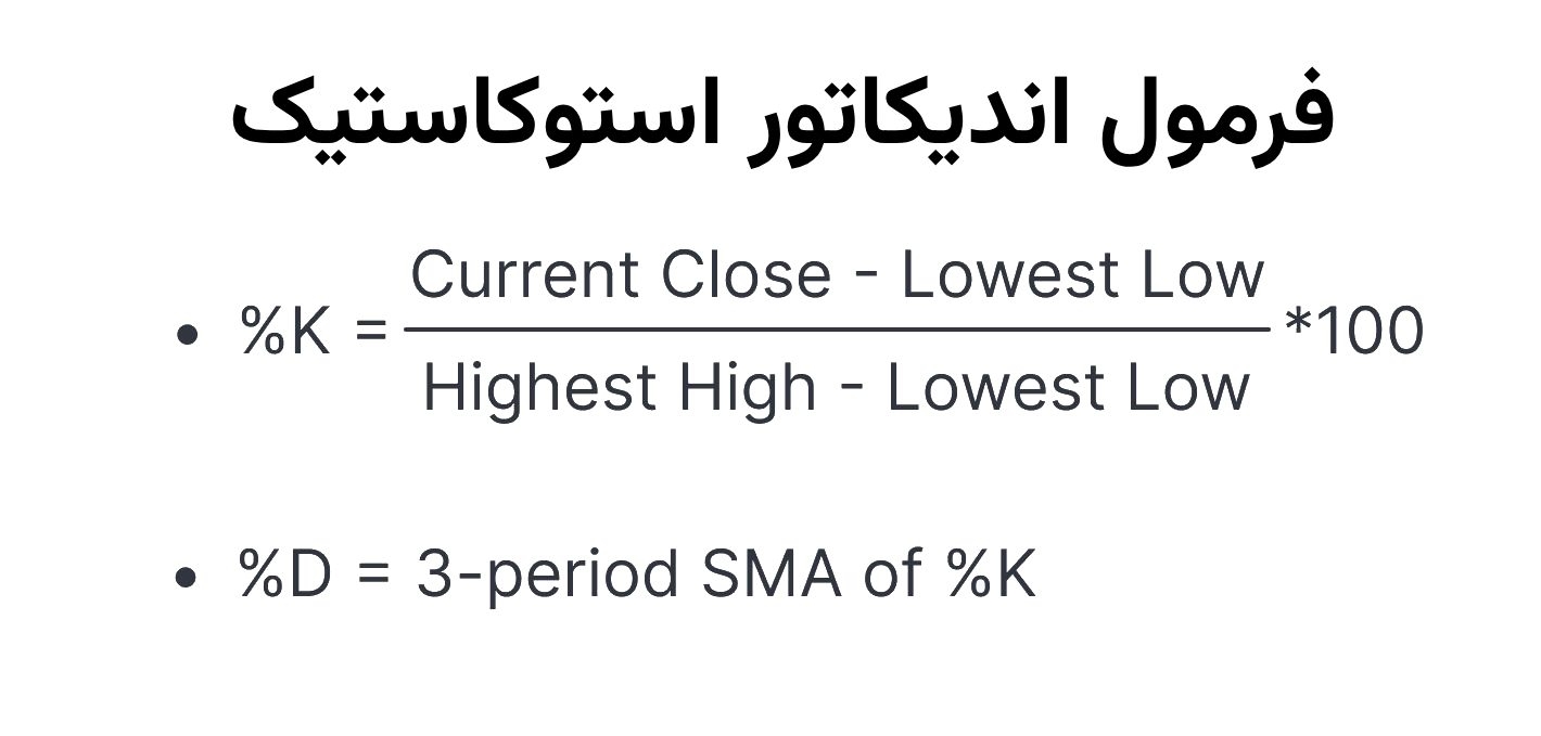فرمول اندیکاتور استوکاستیک