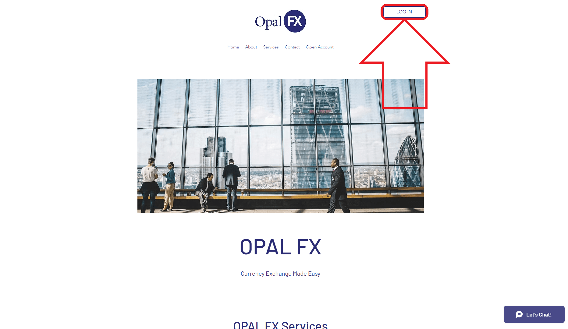 مرحله اول از ورود به حساب کاربری در بروکر OPAL FX