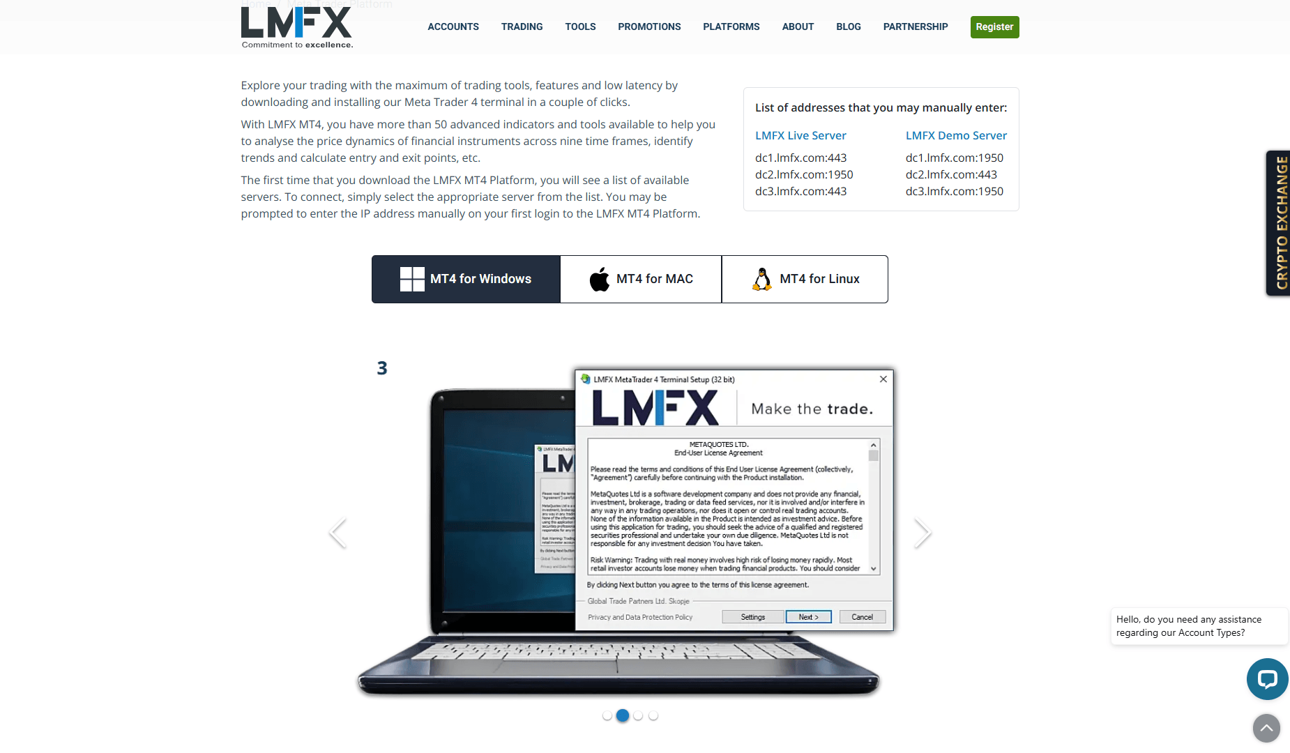 پلتفرم های معاملاتی بروکر LMFX