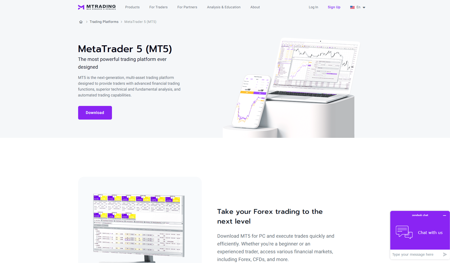 پلتفرم های معاملاتی بروکر M Trading