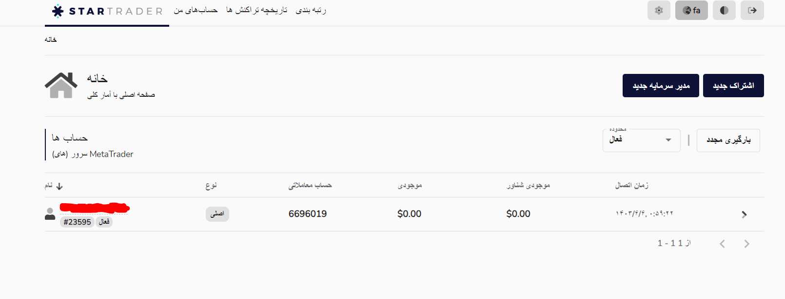 پروایدر در استار تریدر