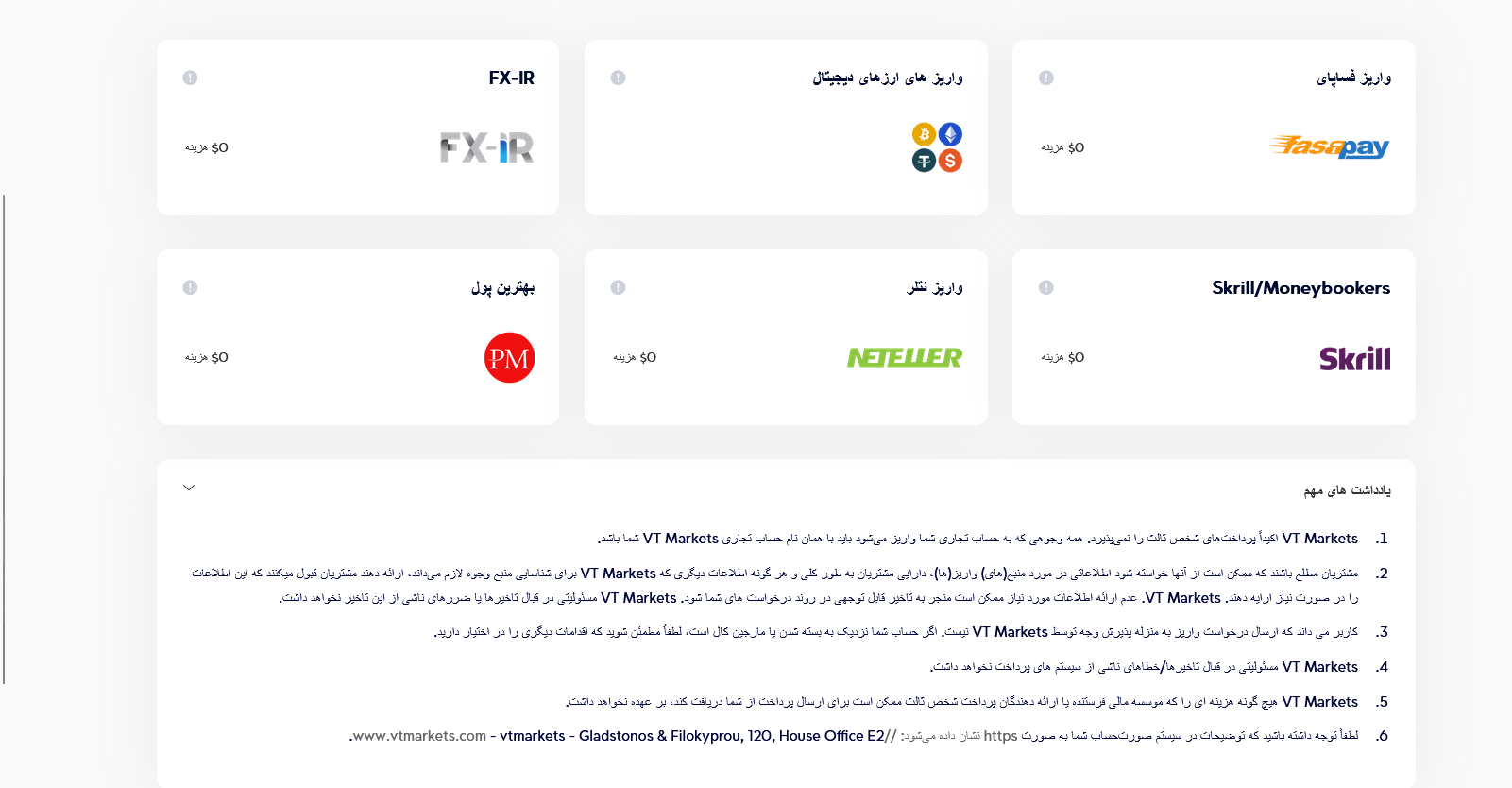 برداشت سود کپی تریدینگ بروکر وی تی مارکتس