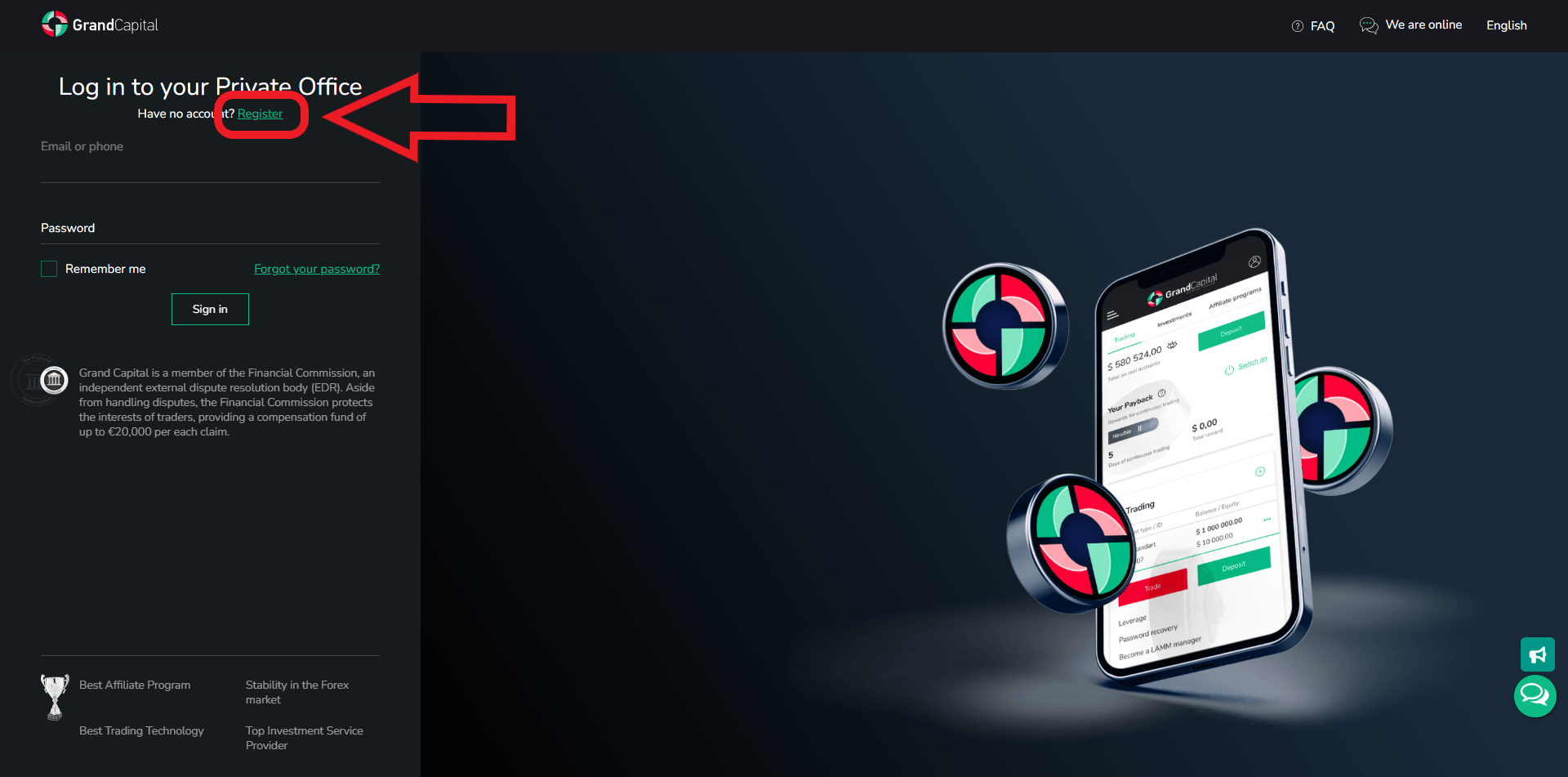 مرحله دوم از ثبت نام در بروکر گرند کپیتال