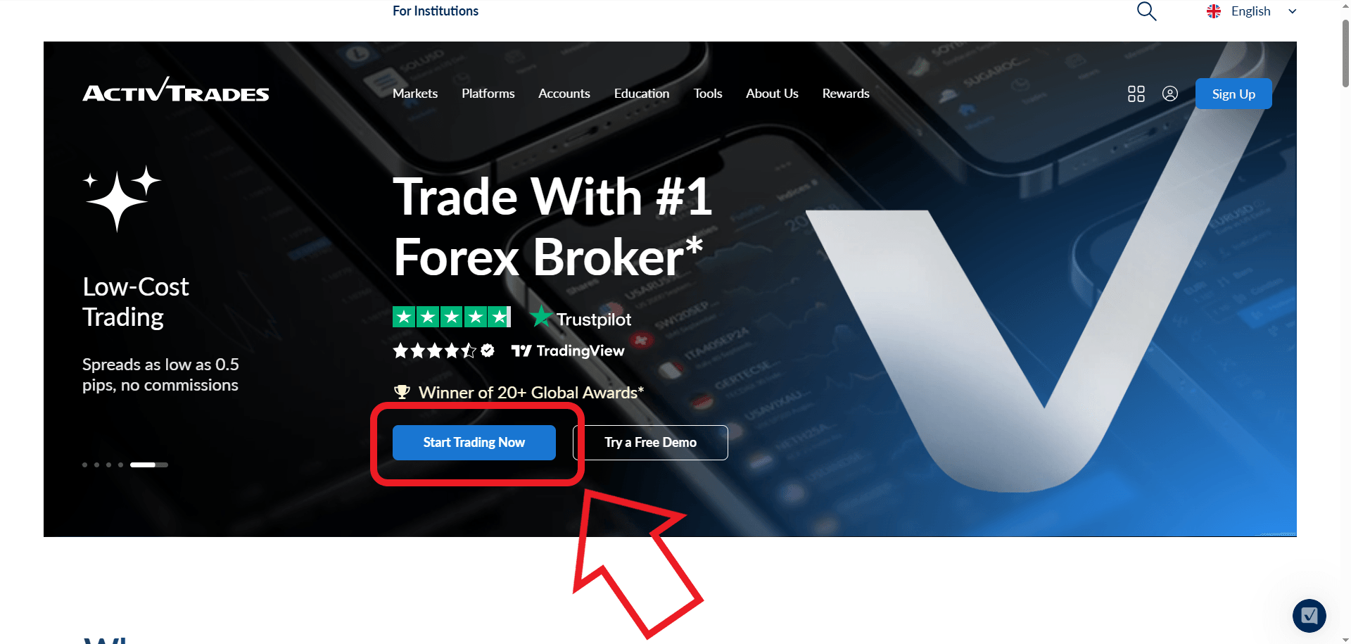 مرحله اول ثبت نام در بروکر ActivTrades