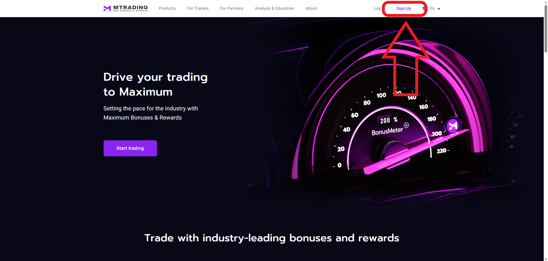 مرحله اول ثبت نام در M Trading