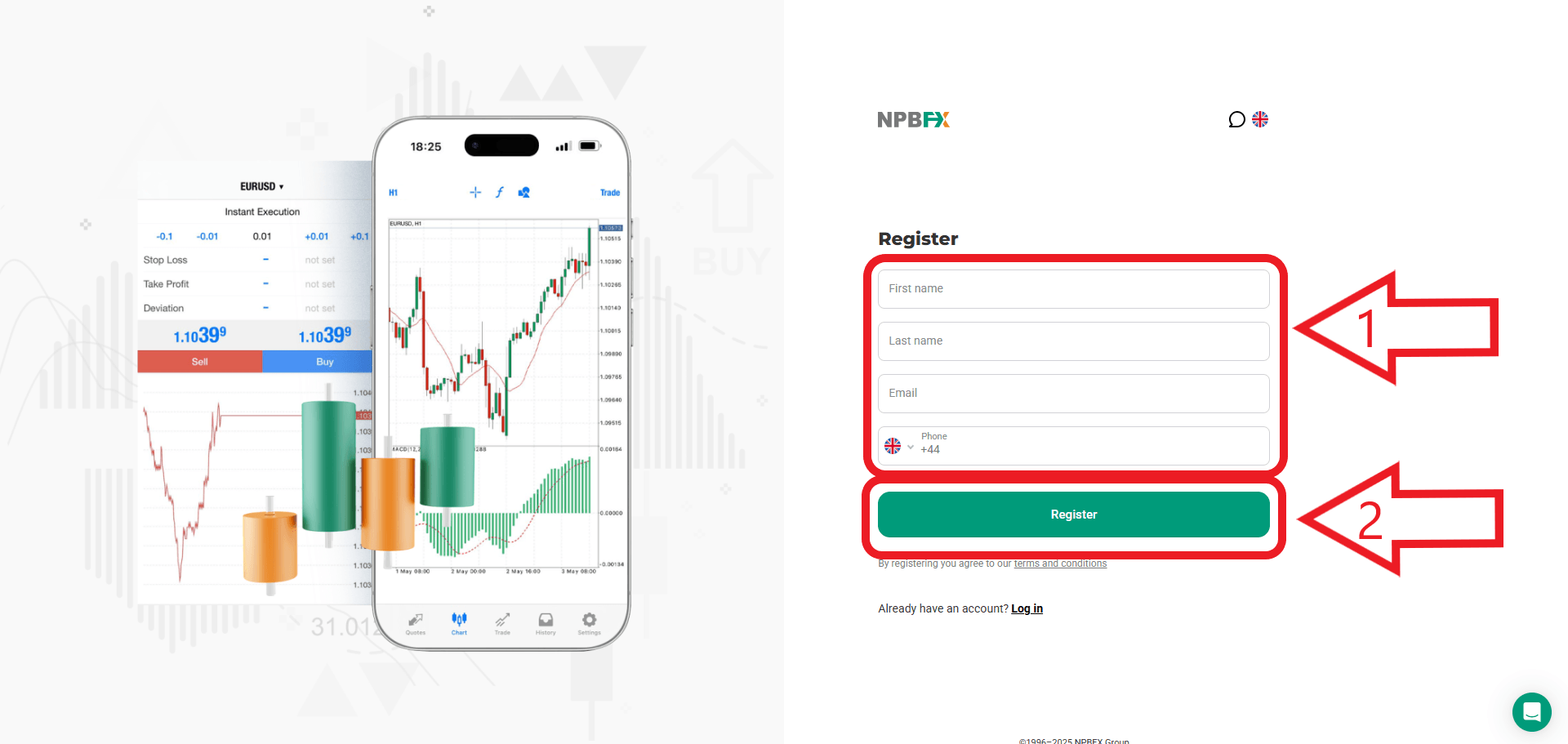 مرحله سوم ثبت نام در بروکر NPBFX
