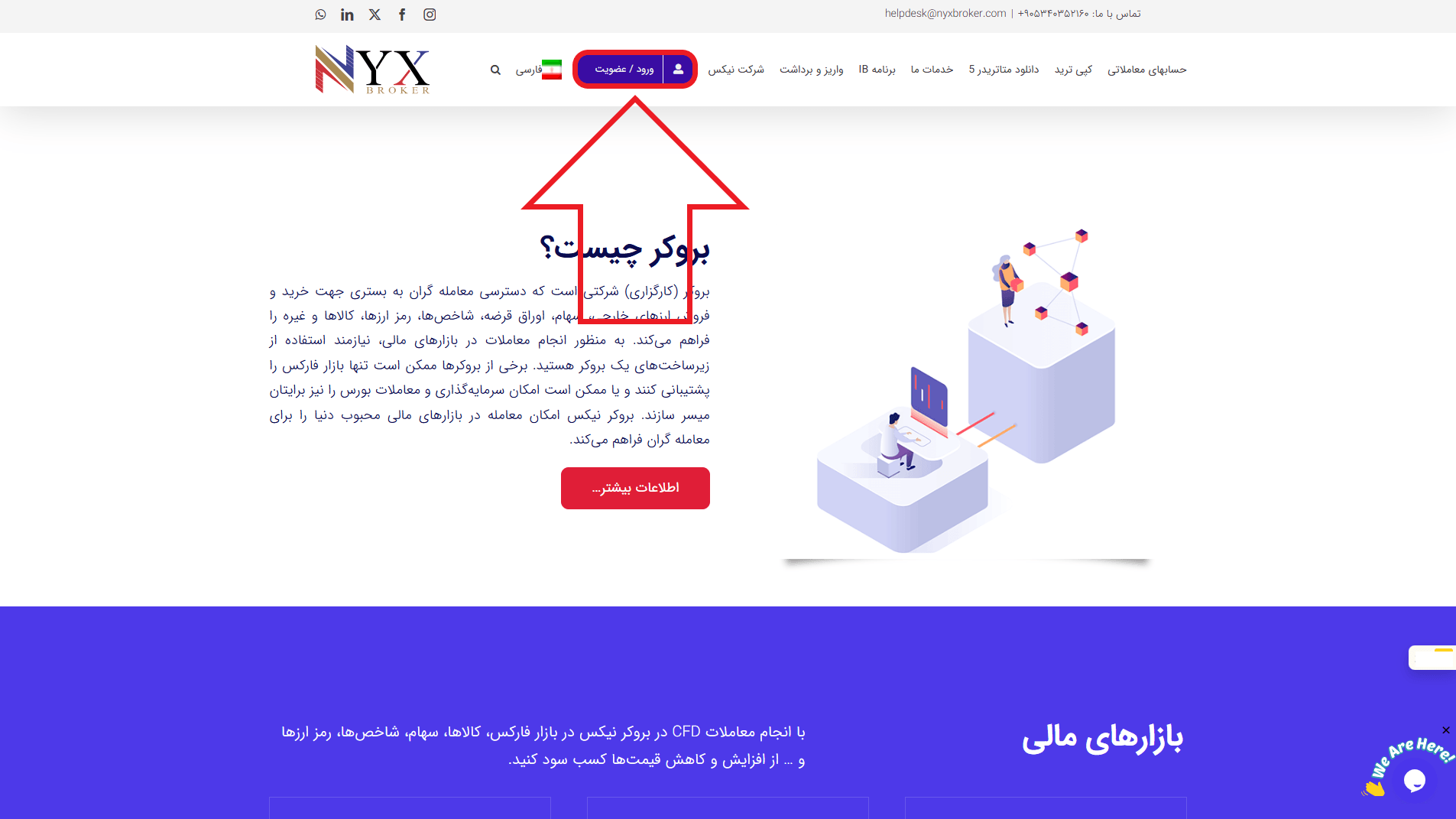 مرحله اول از ثبت نام در بروکر نیکس