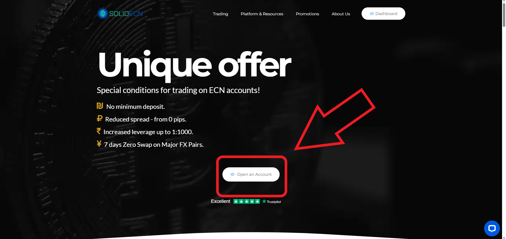 مرحله اول ثبت نام در بروکر Solid ECN