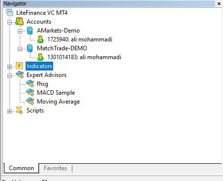 تنظیمات اکسپرت در متاتریدر