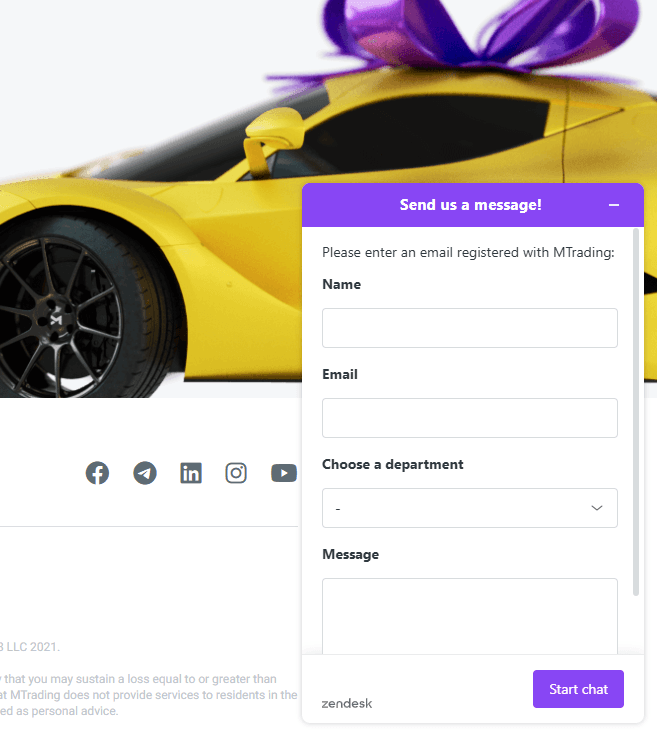 پشتیبانی بروکر M Trading
