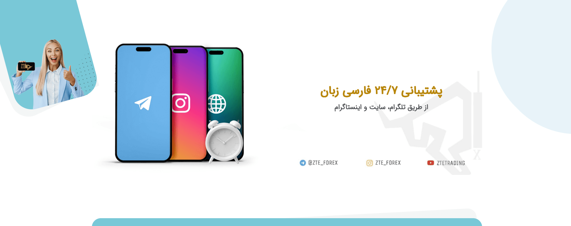 پشتیبانی بروکر زد تی ای