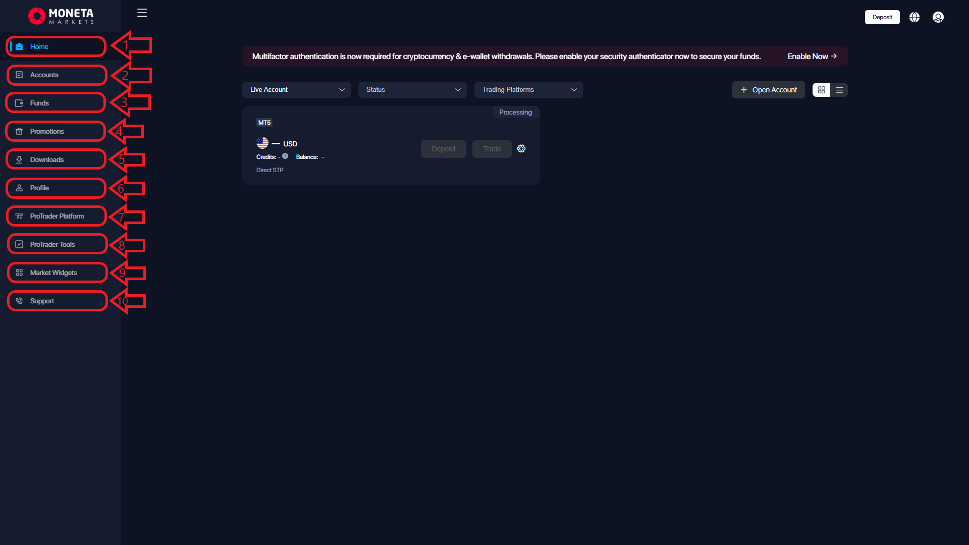 نحوه کار با بروکر مونتا مارکتس