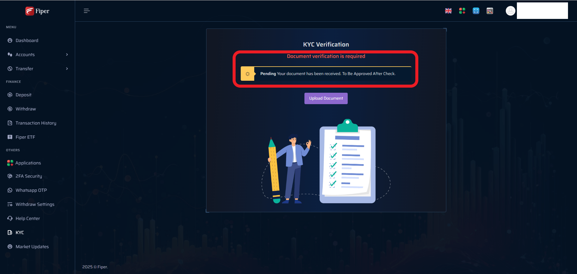 مرحله چهارم احراز هویت در بروکر Fiber