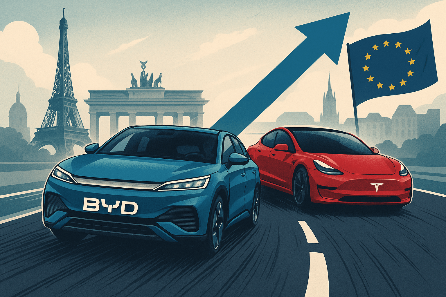 پیشتازی BYD در اروپا؛ آیا تسلا در حال از دست دادن سلطه خود است؟
