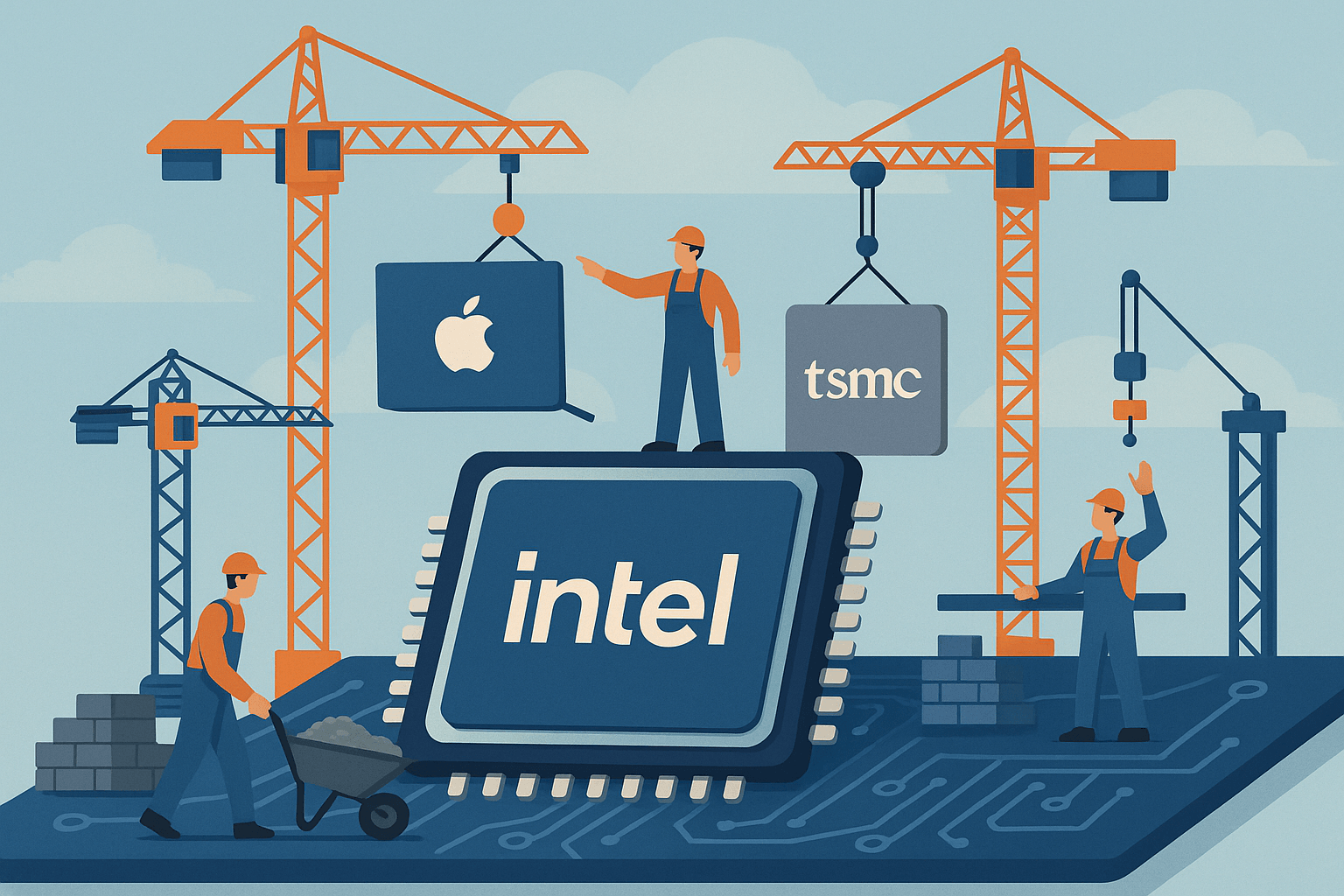 Intel در مسیر بازسازی؛ همکاری با اپل و TSMC برای تقویت برنامه‌ها!