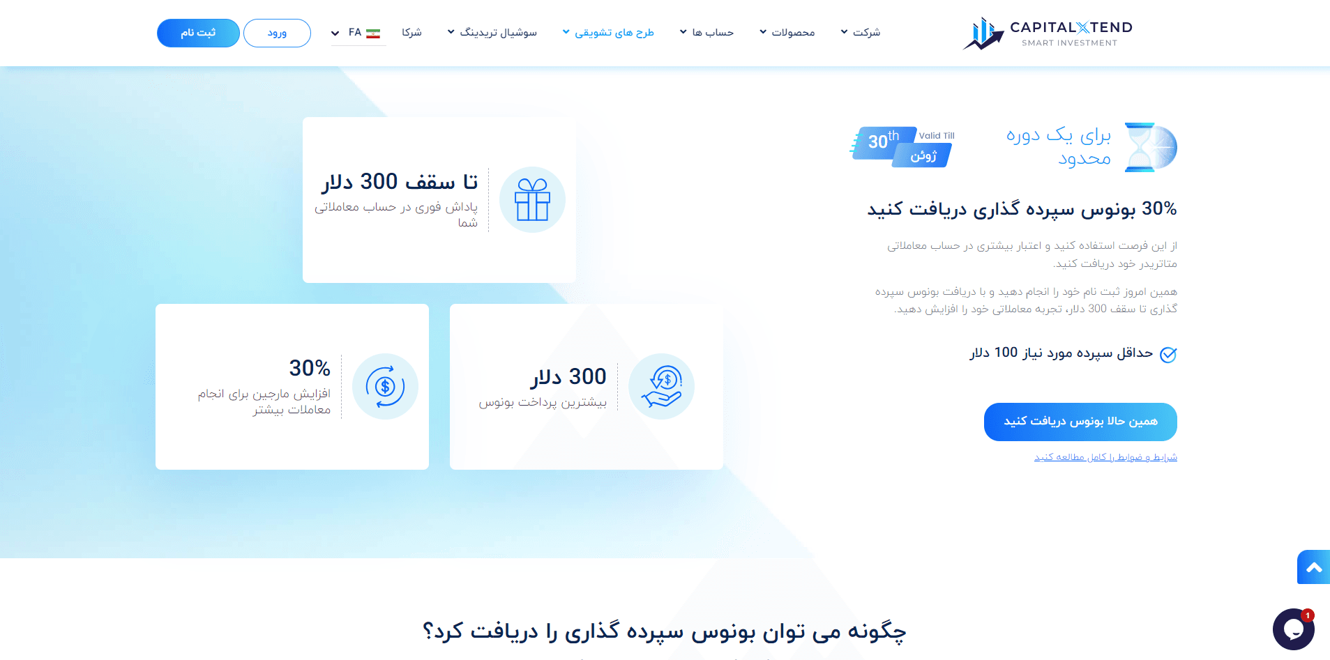 بونوس های بروکر کپیتال اکستند