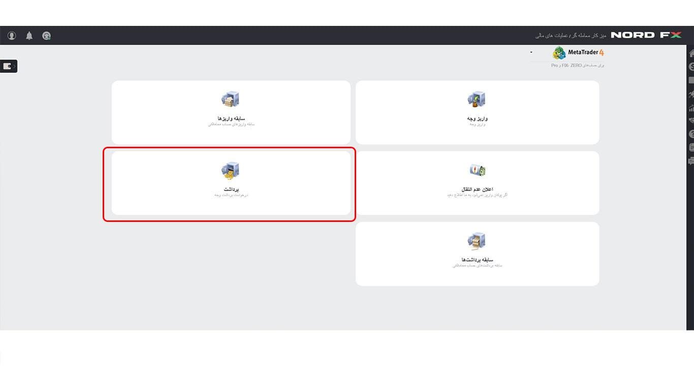 برداشت ریبیت در بروکر نورد اف ایکس