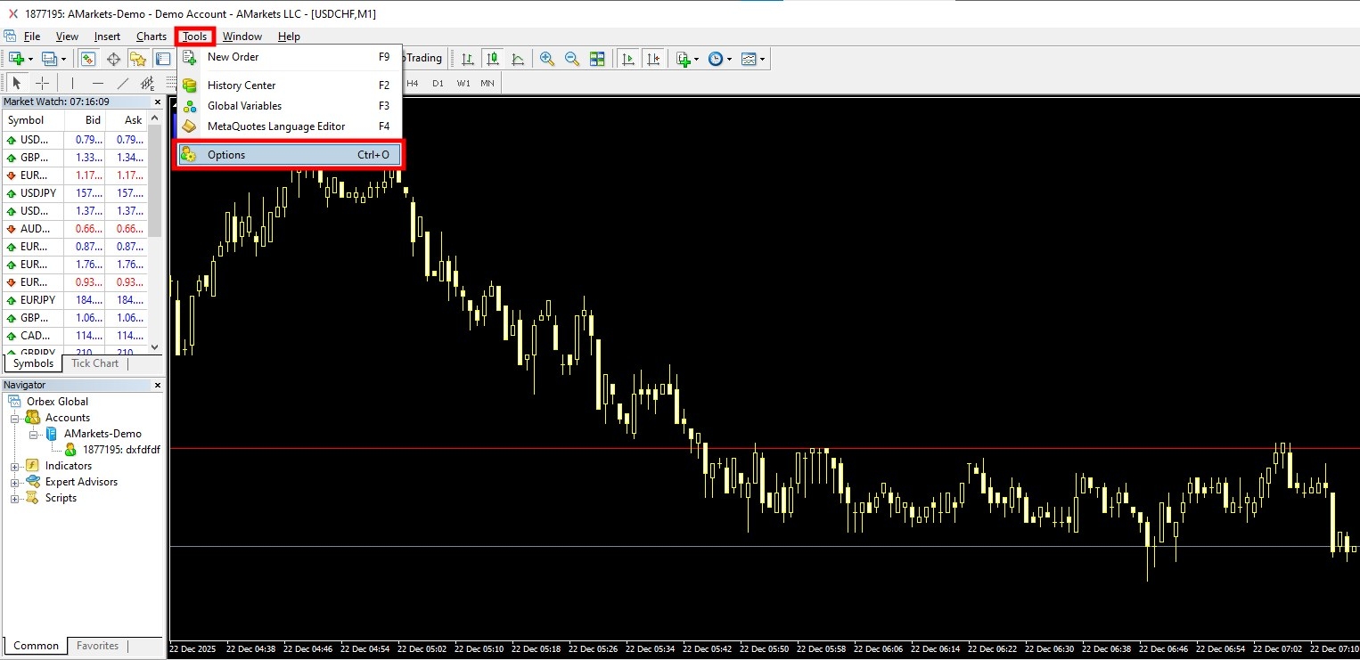 قطع کردن صدا در متاتریدر